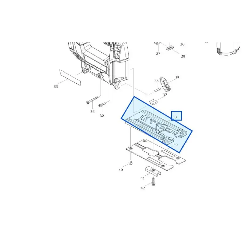 Plaque d‘embase scie sauteuse MAKITA DJV186 – JV183D Offre Du Jour