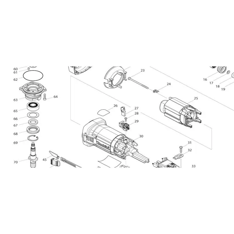 Achat Immédiat Inducteur pour meuleuse MAKITA GA4540C – GA5041C – GA6040C