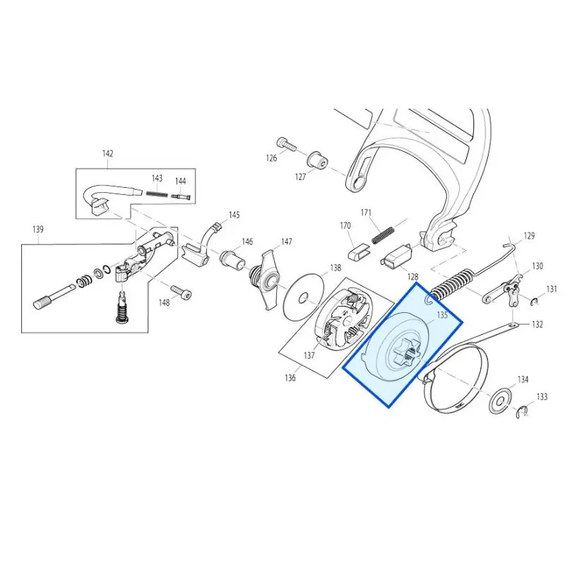 Promotion Saisonnière Cloche d‘embrayage tronçonneuse MAKITA EA4300F