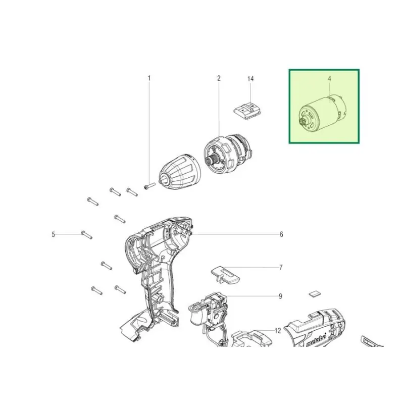 Moteur perceuse / visseuse sans-fil METABO BS 18 Acheter En Ligne
