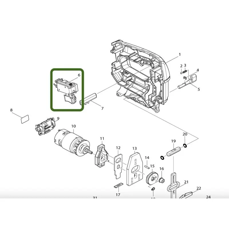 Marque Interrupteur scie sauteuse MAKITA DJV186