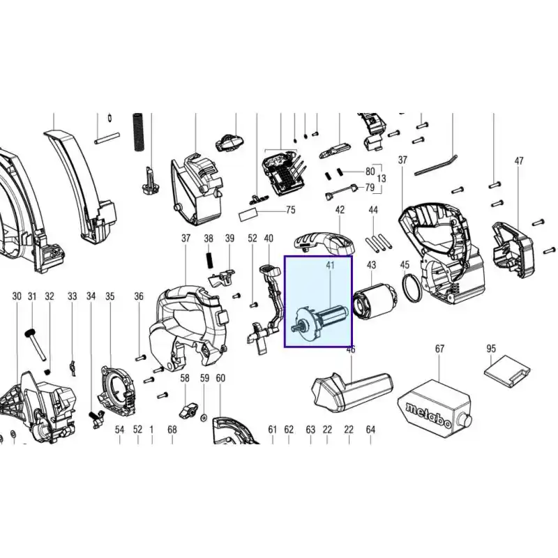 Induit pour scie circulaire METABO KT18LTX66BL Promotion Saisonnière