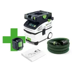 Aspirateur CLEANTEC 1200W CTL MIDI I CT-F classe L 15L + avec accessoires - FESTOOL - 578038 Paiement Sécurisé