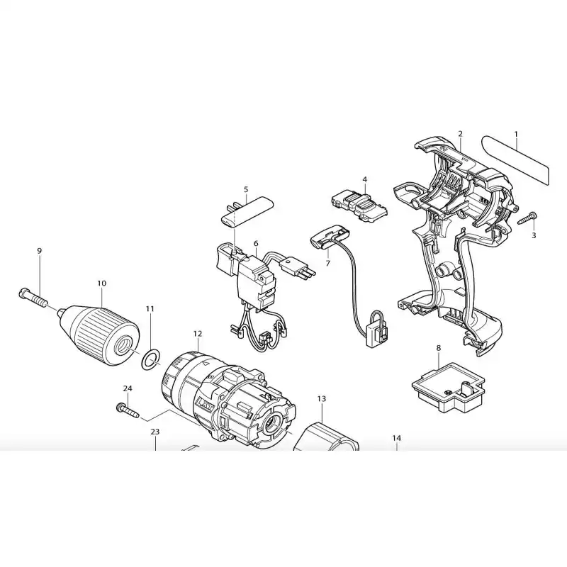 Interrupteur perceuse / visseuse MAKITA modèle DDF454 Bon Plan