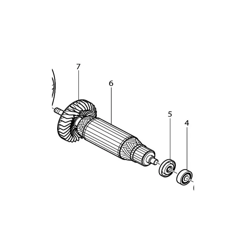Induit meuleuses d‘angle MAKITA 9557NB – 9558HN Jusqu&rsquo;à Épuisement Des Stocks