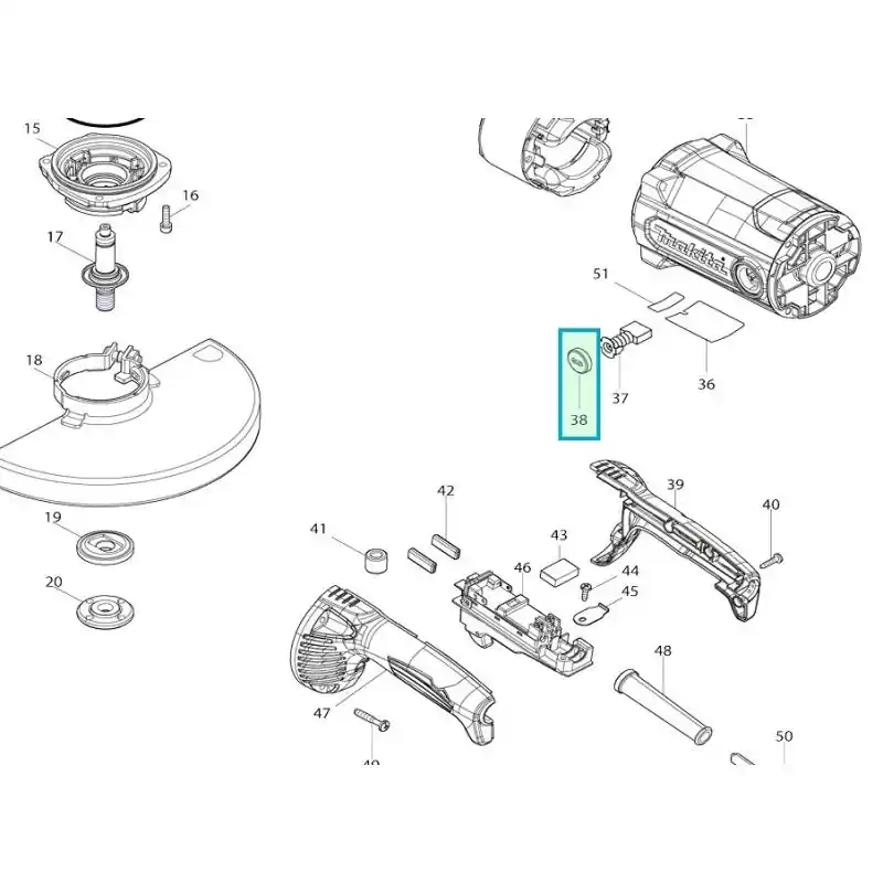 Bouchon cache charbons pour meuleuses MAKITA GA9090 Commande En Gros