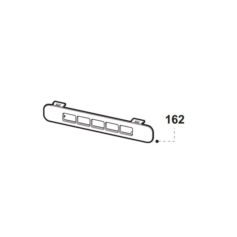 Certifié Enjoliveur clavier de commande hotte AIRLUX AHDP650
