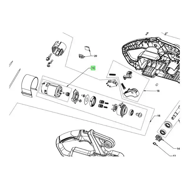Moteur pour tronçonneuse RYOBI RY18CS20A Remise
