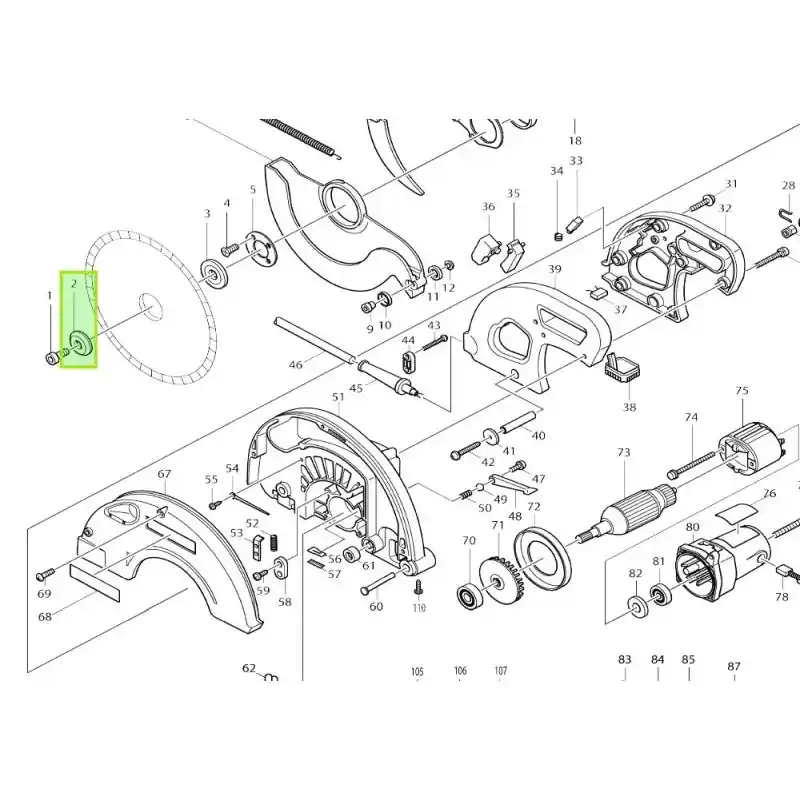 Nouvel Arrivage Flasque de serrage pour scie circulaire MAKITA 5143R