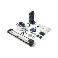 Soldes Scie à onglets radiale 18V KAPEX KSC 60 EB I-UG-SET + set Energie SYS 18 V 2 x 5,2 /TCL 6 DUO – FESTOOL – 577178