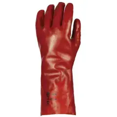 Gants de manutention EUROSTRONG 3620 PVC rouge 36cm taille 9 – COVERGUARD – 3619 Soldes
