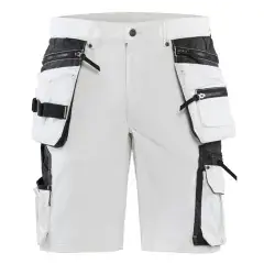 Dernier Modèle Short peintre stretch 4D avec poches flottantes Blanc/Gris foncé T40 – BLAKLÄDER – 108816451098C46