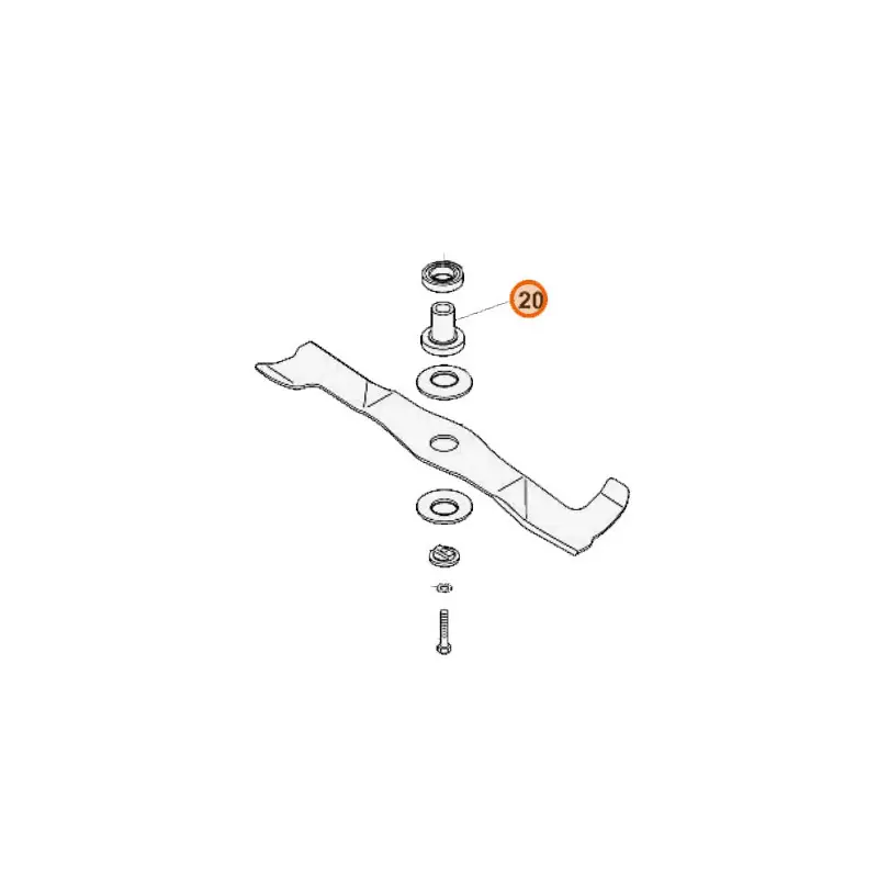 Offre Du Jour Moyeu de lame pour tondeuse Viking MB 6 RC