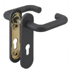 Offre Du Jour Ensemble sur plaque béquille double noire carré 9 mm – THIRARD – 00097101