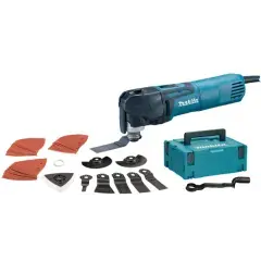 Découpeur-ponceur multifonction 320W en coffret MAKPAC 2 + accessoires – MAKITA – TM3010CX3J Pas Cher