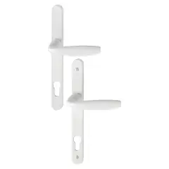 Ensemble sur plaque carré 8mm à montage rapide entraxe 92mm New York type CLE I finition blanc – HOPPE – 3293363 Prix Réduit