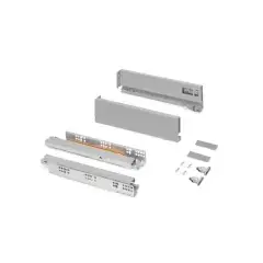 Coulisses sortie totale VERTEX hauteur 93mm longueur 550mm 40kg gris – EMUCA – 3170735 Satisfait Ou Remboursé
