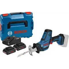 Top Vente Scie sabre 18V GSA 18 V-LI C + 2 batteries ProCore 4Ah + chargeur en coffret L-Boxx – BOSCH – 06016A500Q