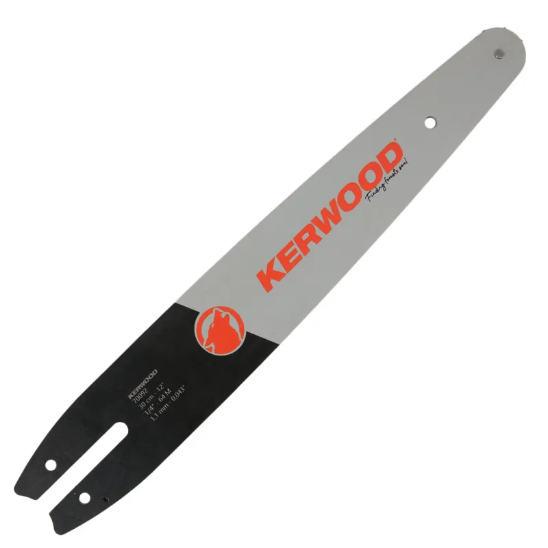 Guide tronçonneuse Kerwood 30cm 1/4&Prime; 1,1 mm 64 maillons Haute Qualité