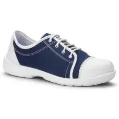 Chaussure de sécurité basse S1P SRC FASHION pour femme blanc/bleu marine P35 – S24 – LOANE-MARINE-35 Bon Marché