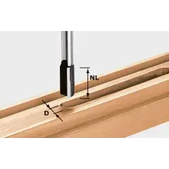 Dernier Modèle Fraise à rainurer HW S12 D22/45 - FESTOOL - 491094