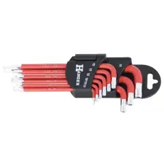 Jeu de 9 clés mâles étoile percée magnétique - HANGER - 250113 Offre Limitée