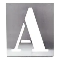 Pochoir métal alphabet 50mm – WILMART – 315010 Marque