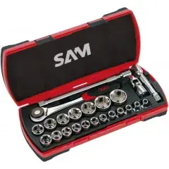 Affaire À Saisir Coffret douilles et accessoires 1/2‘‘ 23 outils – SAM OUTILLAGE – 75-SH23