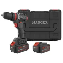 Solde Perceuse-visseuse à percussion 18V DC18-90X5 + 2 batteries Li-Ion 5Ah + chargeur + Hangbox – HANGER – 400201