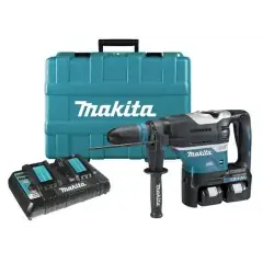 Prix Réduit Perforateur-burineur SDS-Max 2x18V + 2 batteries 6Ah + chargeur + coffret standard - MAKITA - DHR400PG2U