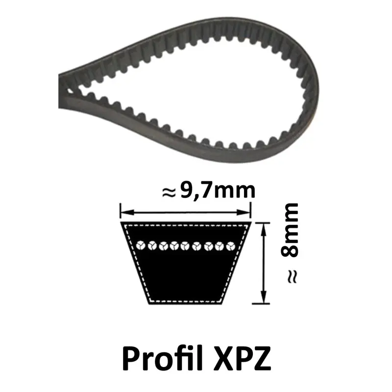 XPZ670 – Courroie Crantée XPZ670 Bon Marché