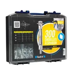 Super Prix Chevilles à expansion avec vis et pince MD coffret 300 – SCELL-IT – COF002-SP