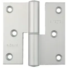 Paumelle 80x80mm bouts carrés droite aluminium argenté – ARGENTA – 8080102 Paiement Sécurisé