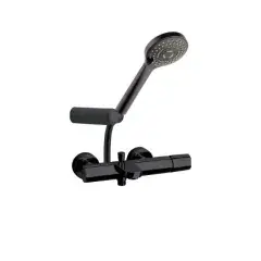 Nouvelle Collection Mitigeur bain-douche monocommande Noir mat avec ensemble de douche TZAR 340501BTNM – RAMON SOLER – 34C303669
