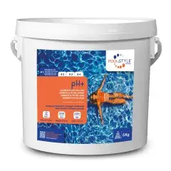 PH + en poudre 5kg - POOLSTYLE - PSL-500-0010 Expédition Rapide