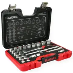 Livraison Express Coffret de douilles 1/2‘‘ 25 pièces – HANGER – 251003