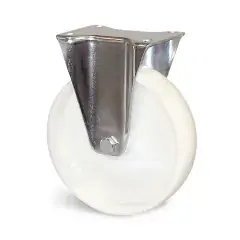 Prix Choc Roulette polyamide blanc fixe à platine diamètre 100mm – GUITEL HERVIEU – 73945