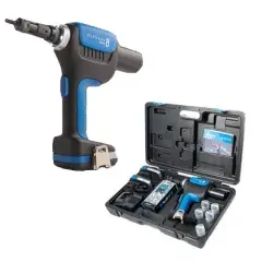 Sertisseuse 18 V pour écrous à sertir M3 à M8 + 2 batteries 2 Ah + chargeur + coffret – SCELL-IT – E-8-2XBAT Remise
