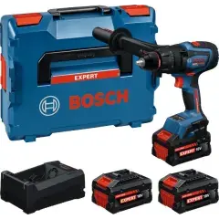 Perceuse-visseuse 18V EXSR18V-150 Biturbo Brushless + 2 batterie 8Ah + 1 batterie 5,5Ah + chargeur rapide + coffret L-BOXX – BOSCH EXPERT – 06019R2202 Haute Qualité