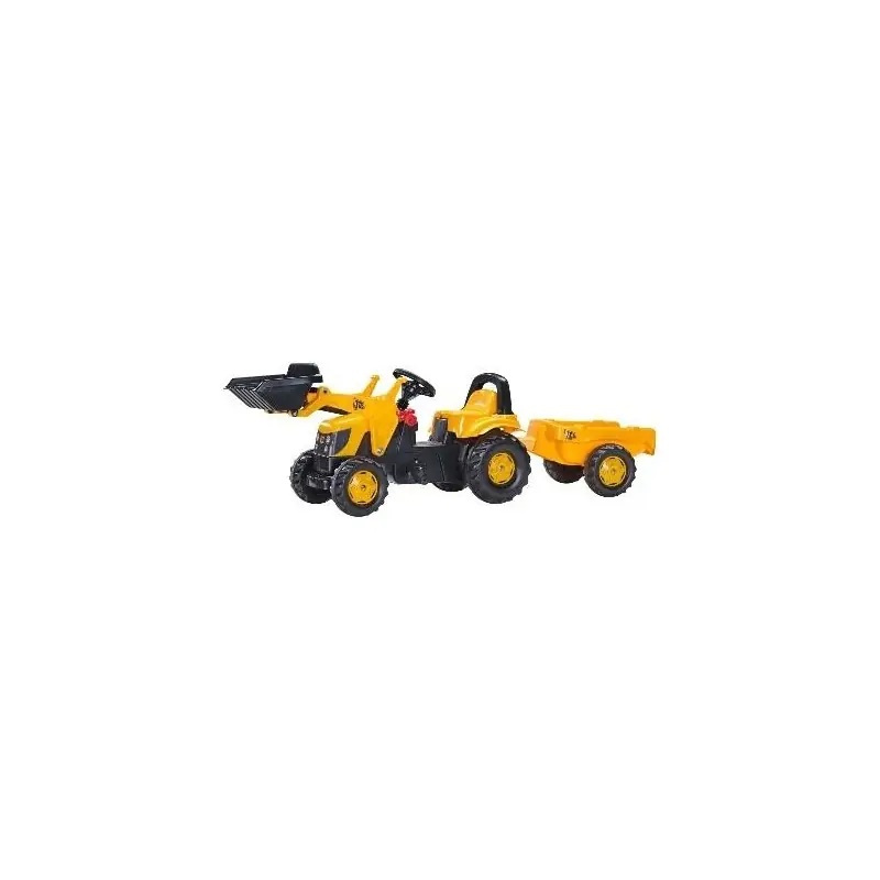 Achat Immédiat R02383 – Tracteur Chargeur Frontal à Pédales et Remorque JCB