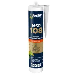 Réduction Mastic de fixation MS108 blanc cartouche de 290ml – BOSTIK – 30133127