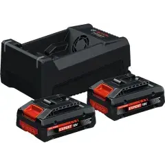 Starter set 2 batteries EXBA 18V-40 4Ah + chargeur GAL 12V/18V-80 – BOSCH EXPERT – 1600A0373J Must-Have