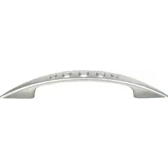 Poignée de tirage perforée moderne 96x154x15mm chromé mat – CADAP – 662/37V Meilleur Choix