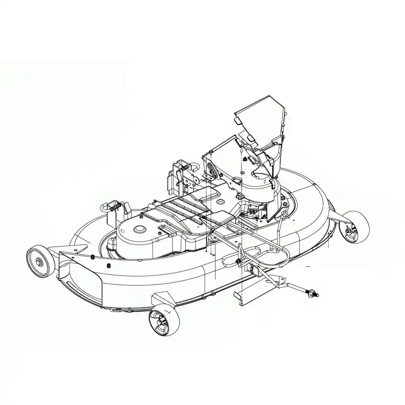 Carter de coupe 107 cm pour tracteur de pelouse MTD 683-04497 Pas Cher