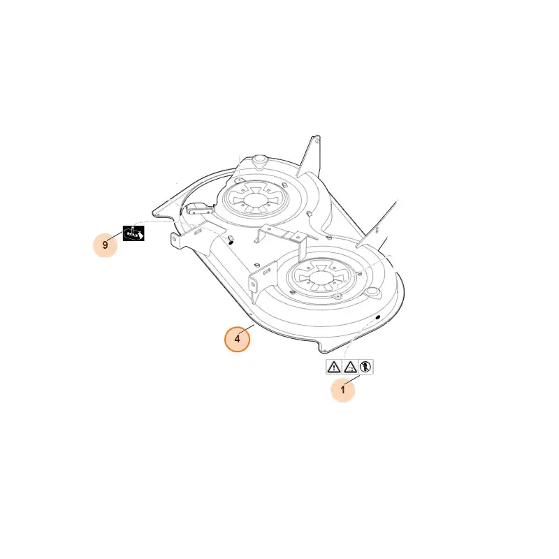 Plateau carter de coupe pour Viking MT 4112.0 et MT 4112.1 Dernière Chance