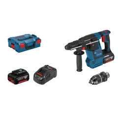 Offre Spéciale Perforateur SDS Plus 18V GBH 18V-26F + 2 batteries 6Ah + chargeur + L-BOXX – BOSCH – 0611910002