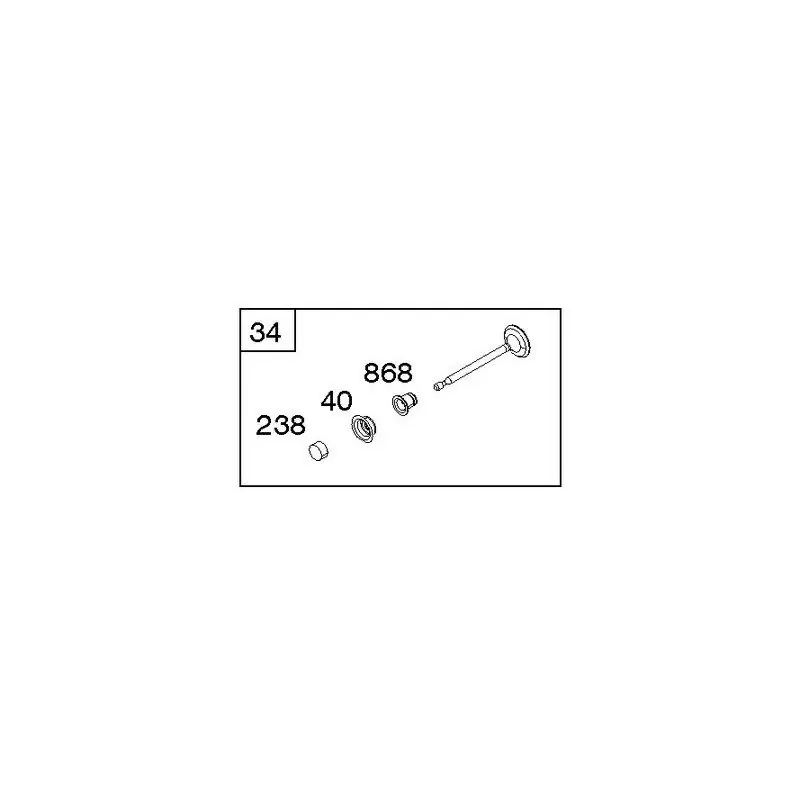 Soupape admission Briggs Stratton E Series Solde