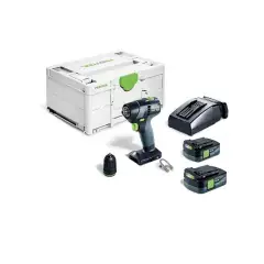 Dernier Modèle Perceuse-visseuse 10,8V TXS 12 2,5-Plus + 2 batteries 2,5Ah + chargeur + coffret SYSTAINER SYS3 M 187 – FESTOOL – 576873