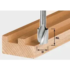 Jusqu'à Épuisement Des Stocks Fraises à rainurer hélicoïdale HW Spi S8 D4/10 - FESTOOL - 490977