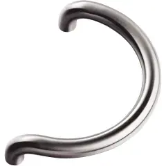 Nouvel Arrivage Poigné tubulaire demi-lune droite de diamètre 30mm et entraxe 200mm inox - VACHETTE - 063916